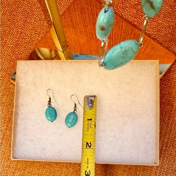 NIB Turquoise and Silver Women's Jewelry Set - Picture 7 of 9